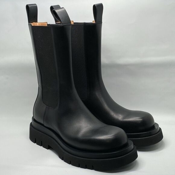 Bottega Veneta Lug Sole Leather Chelsea Boots size 39 - Picture 3 of 15